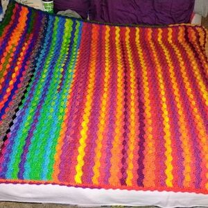 Colorful Crochet Blanket